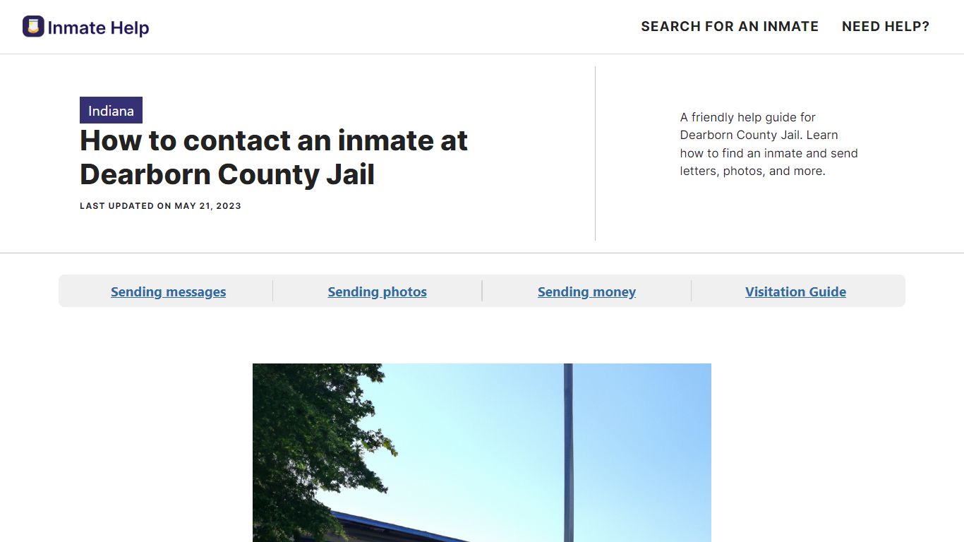 How to contact an inmate at Dearborn County Jail - Inmate Help